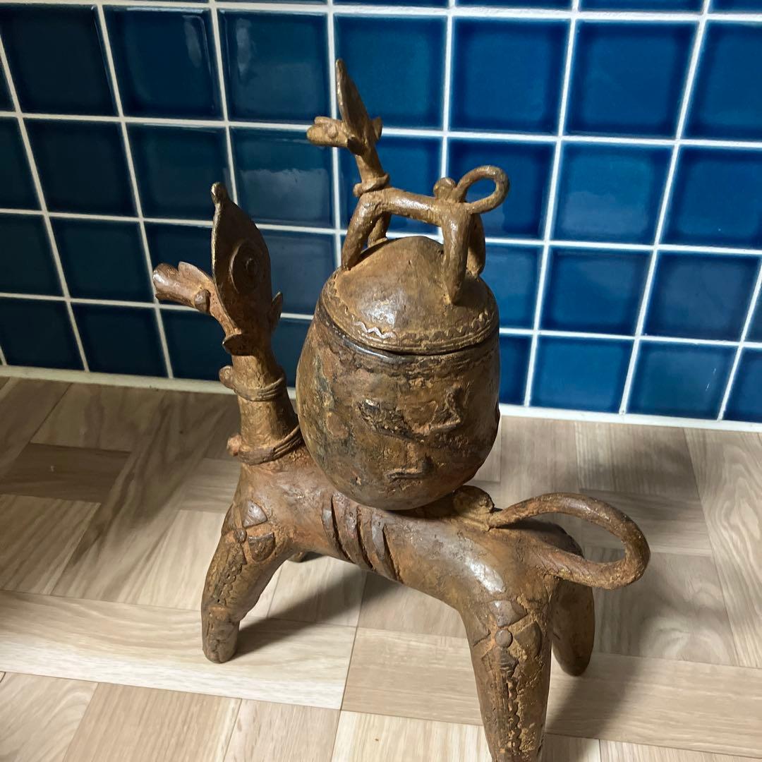 マリ共和国　ドゴン族　金属製オブジェ