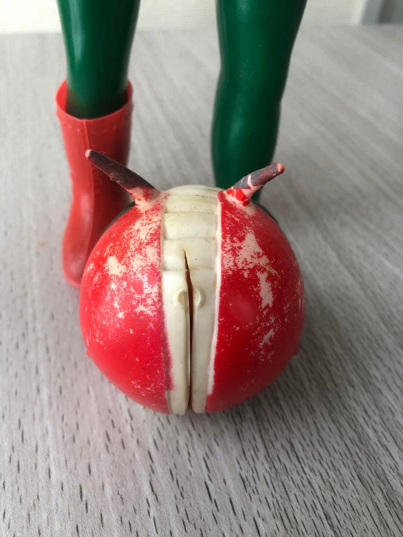 旧バンダイ　面取れ　仮面ライダーV3 ソフビ　当時物