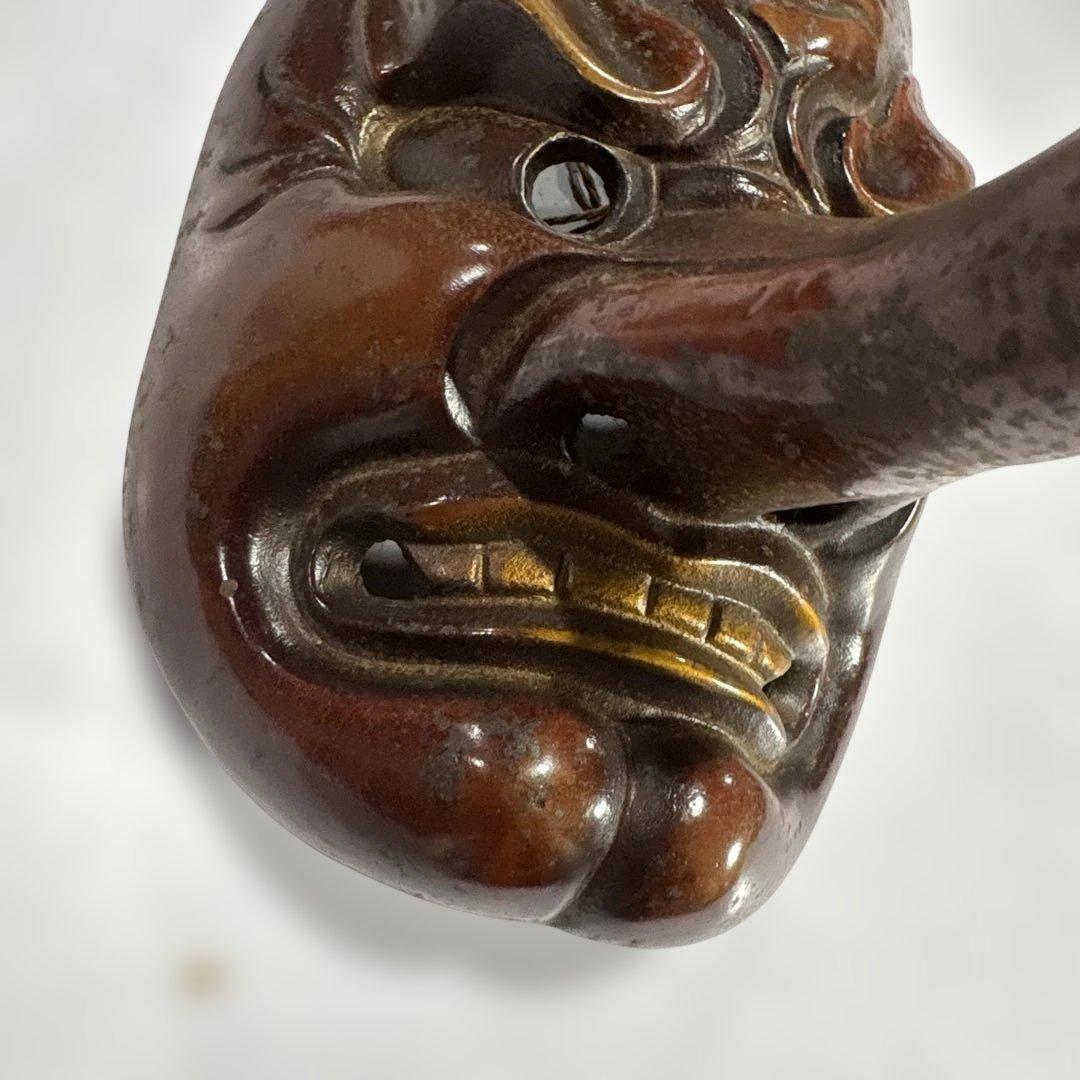 天狗 お面 鉄製 天狗面 縁起物 魔除 てんぐ