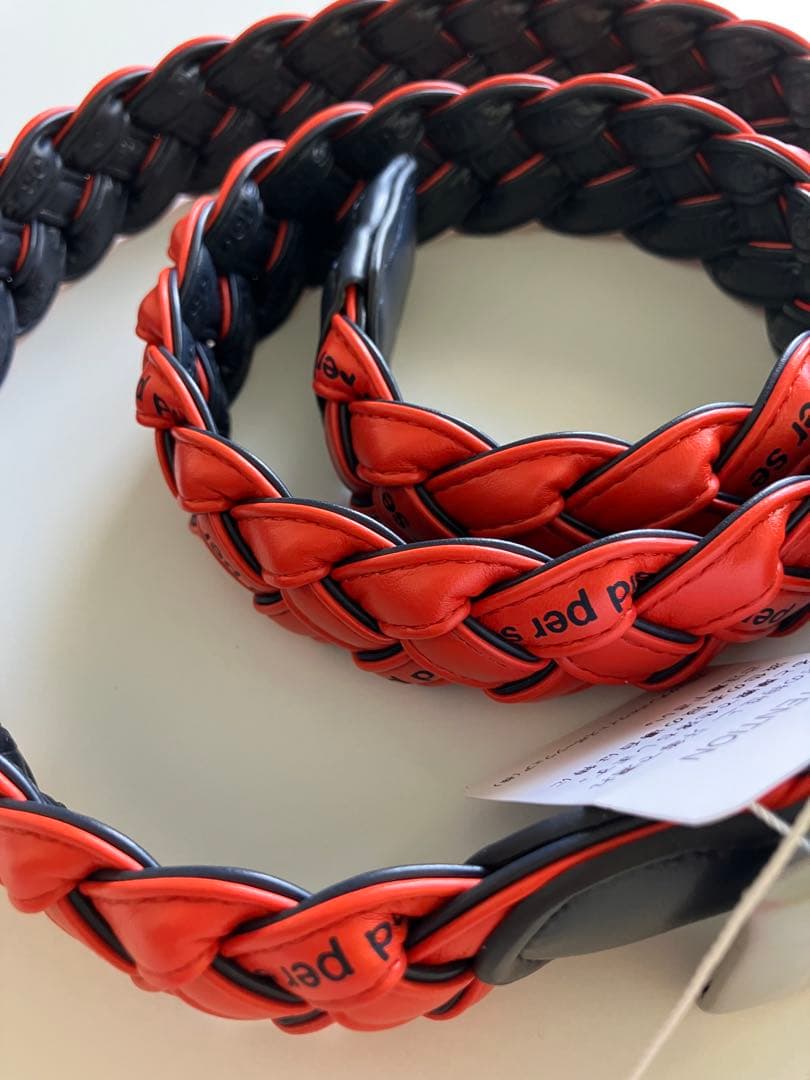 アンパスィ　新品リバーシブルベルト　オレンジ&ネイビー and per se