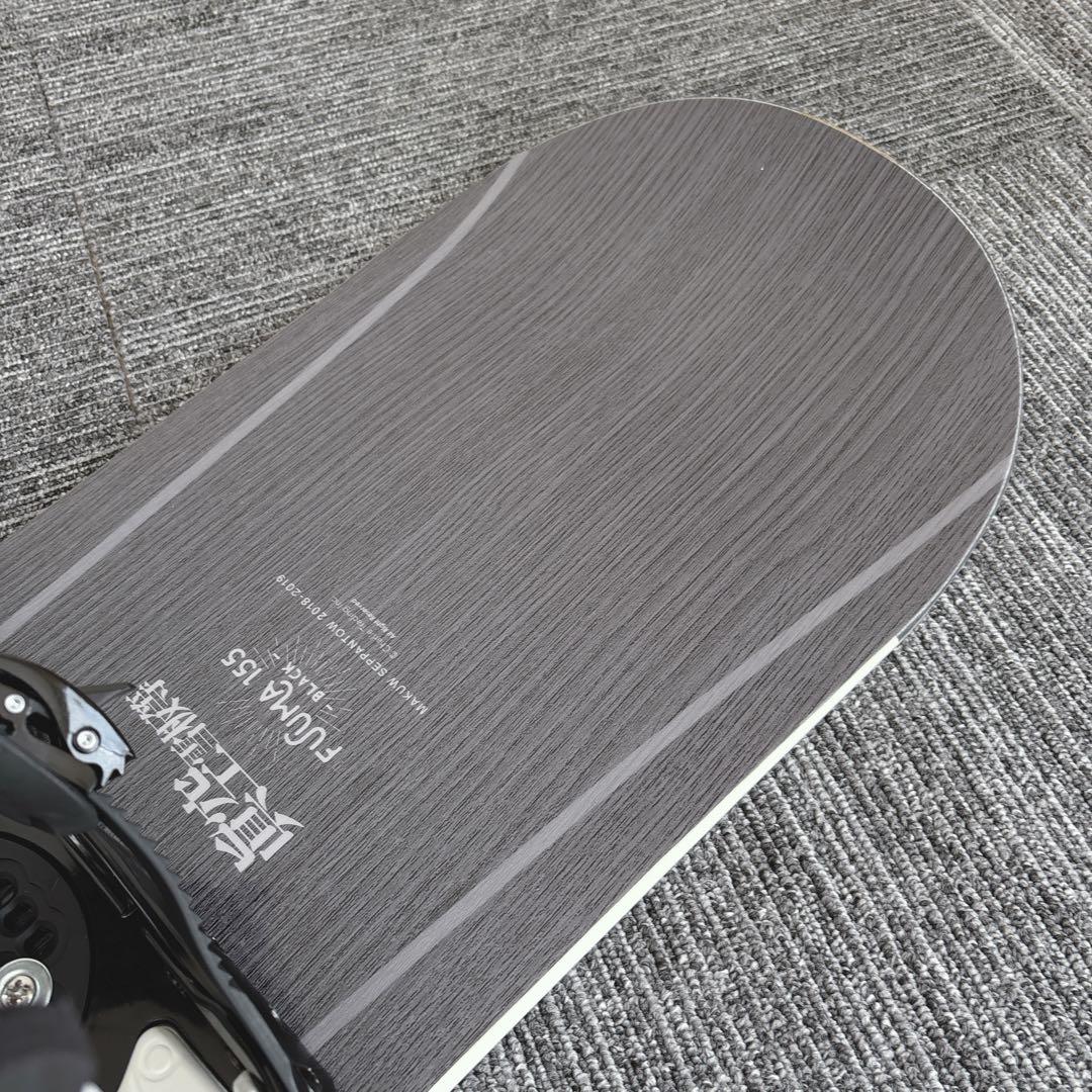 61美品❗️超豪華❗️眞空雪板等/風眞モデル スノーボードセット★155cm+ビン付