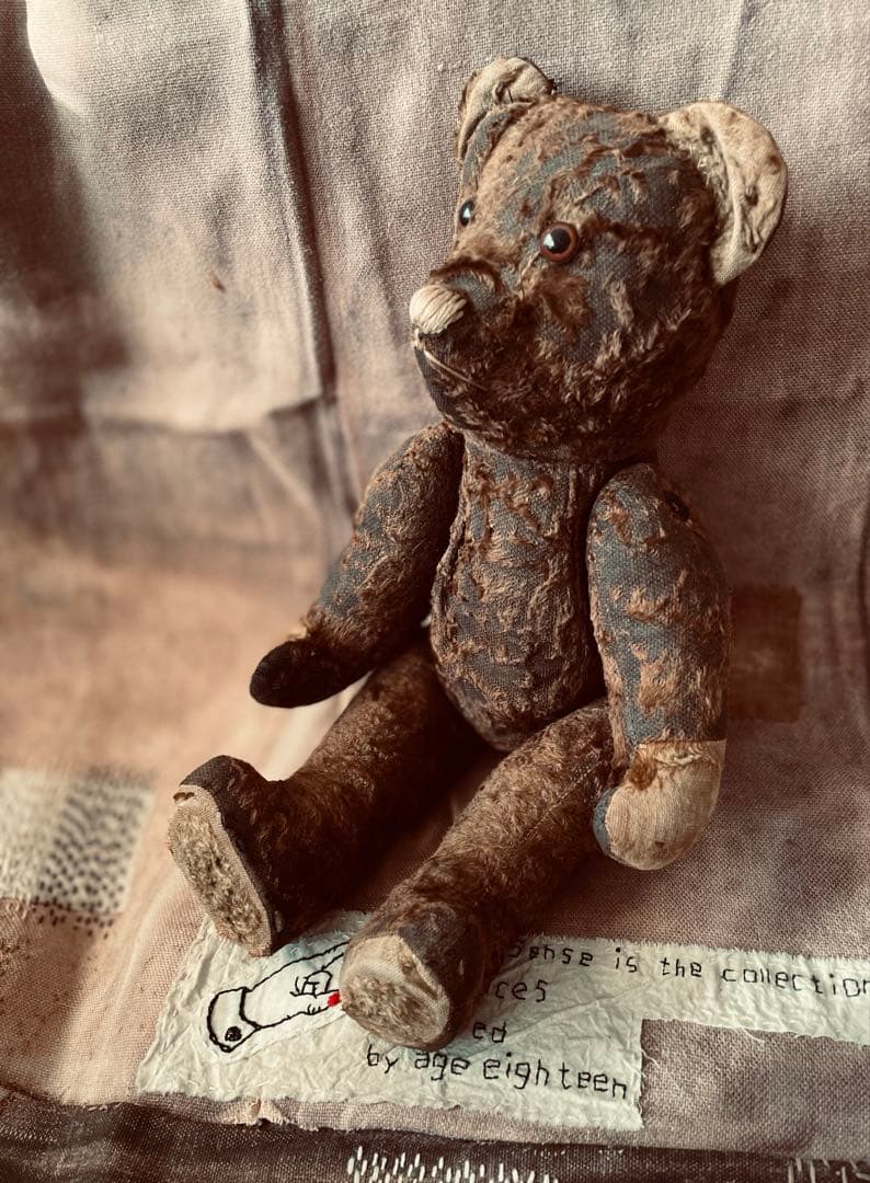 フランス　ブラウン　ヴィンテージベア　アンティークベア　JPM