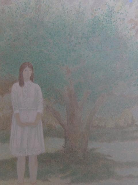 橋本弘安、【希望】、希少な額装用画集より、状態良好、新品額装付、日本人画家