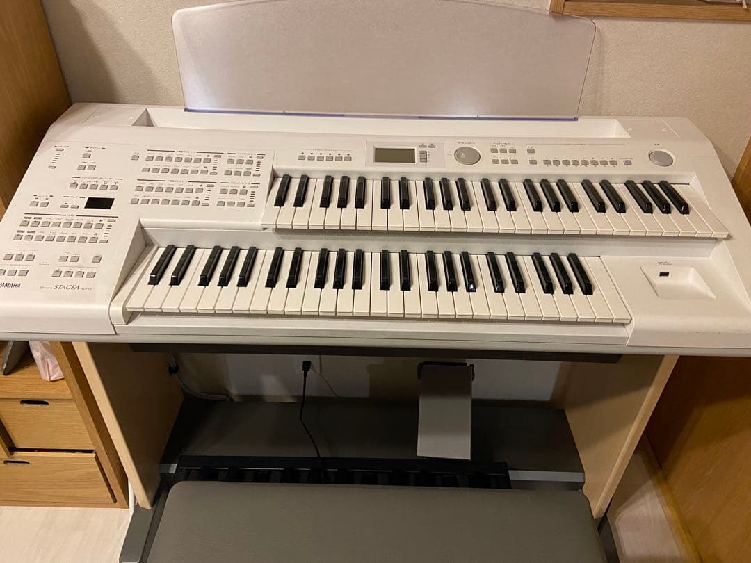 YAMAHA Electone ELB-02 ホワイト、エレクトーン補助ペダル