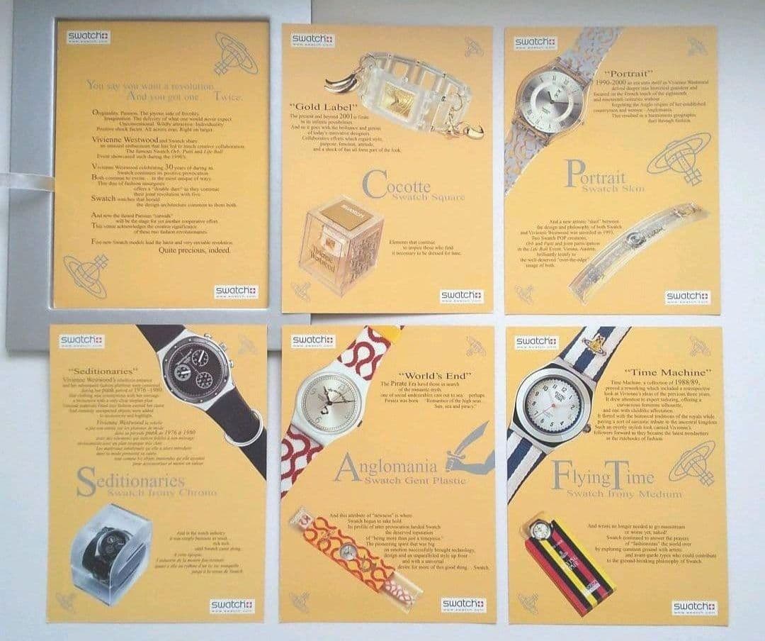 説明書兼用カードセット／FLYING TIME／Vivienne✕swatch