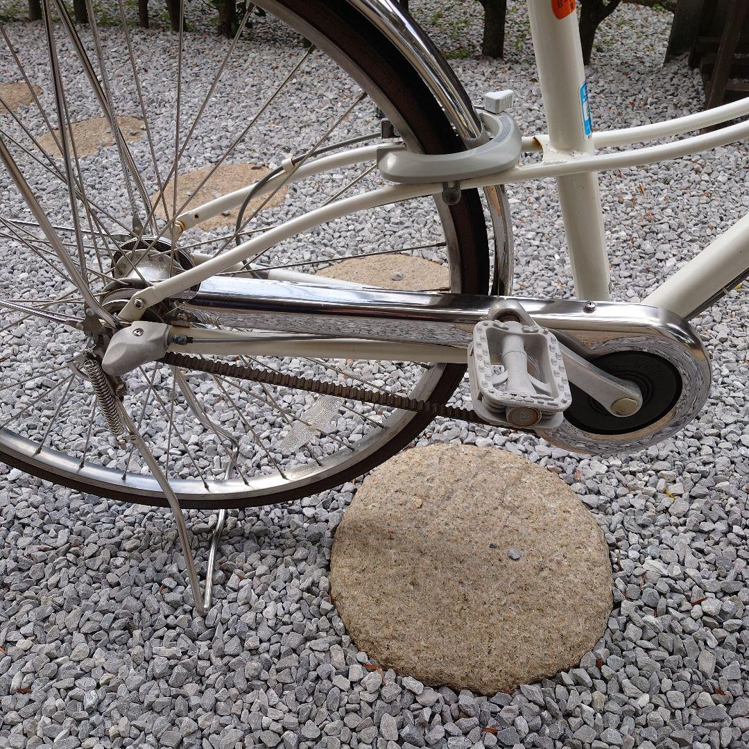 引き取りのみ　LOCOCO シティサイクル ホワイト