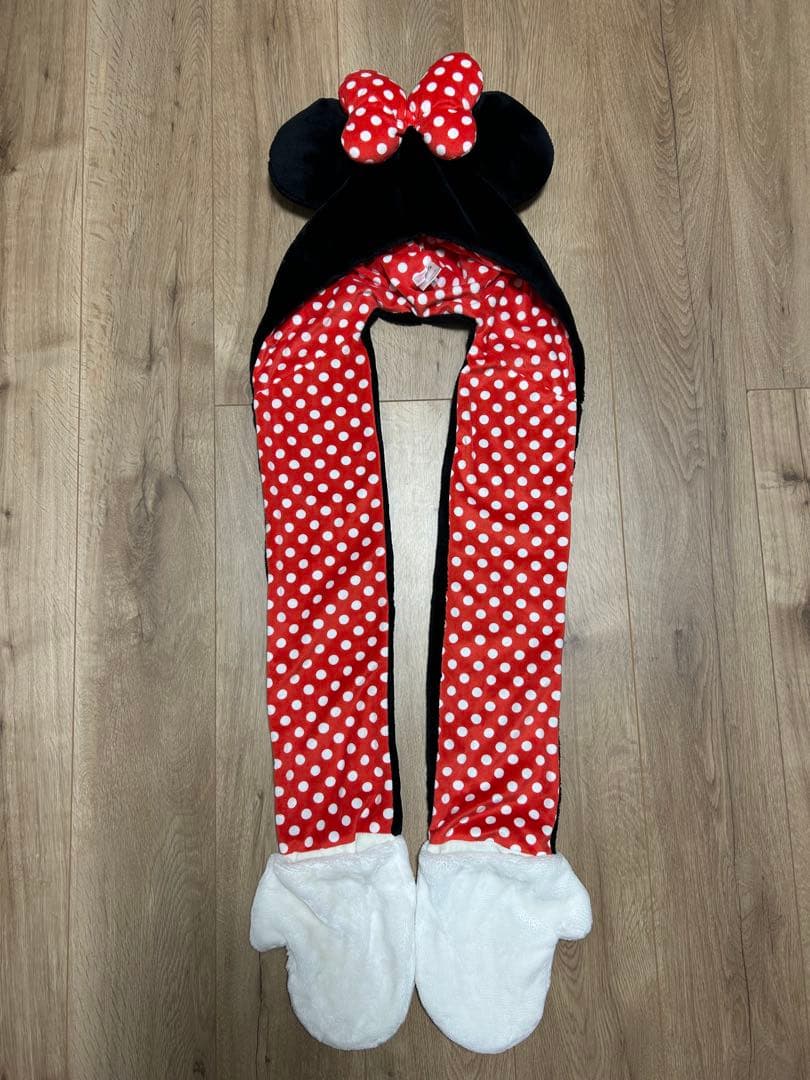 【美品】ミニー　マフラーキャップ