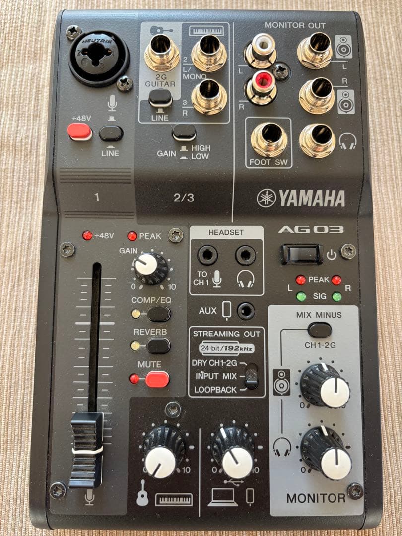 Yamaha AG03MK2 オーディオインターフェイス