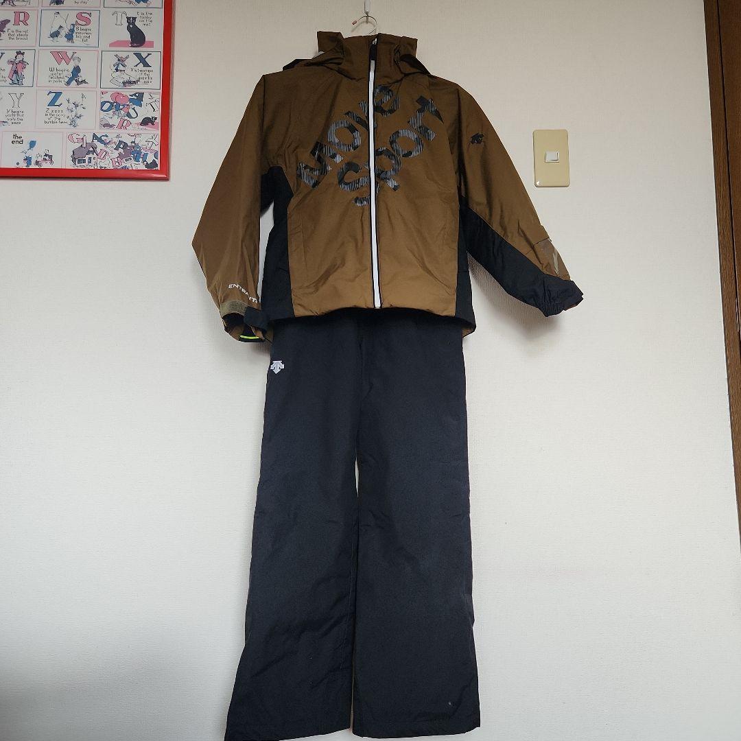 【DESCENTE】キッズ140cm　スキーウェア上下セット