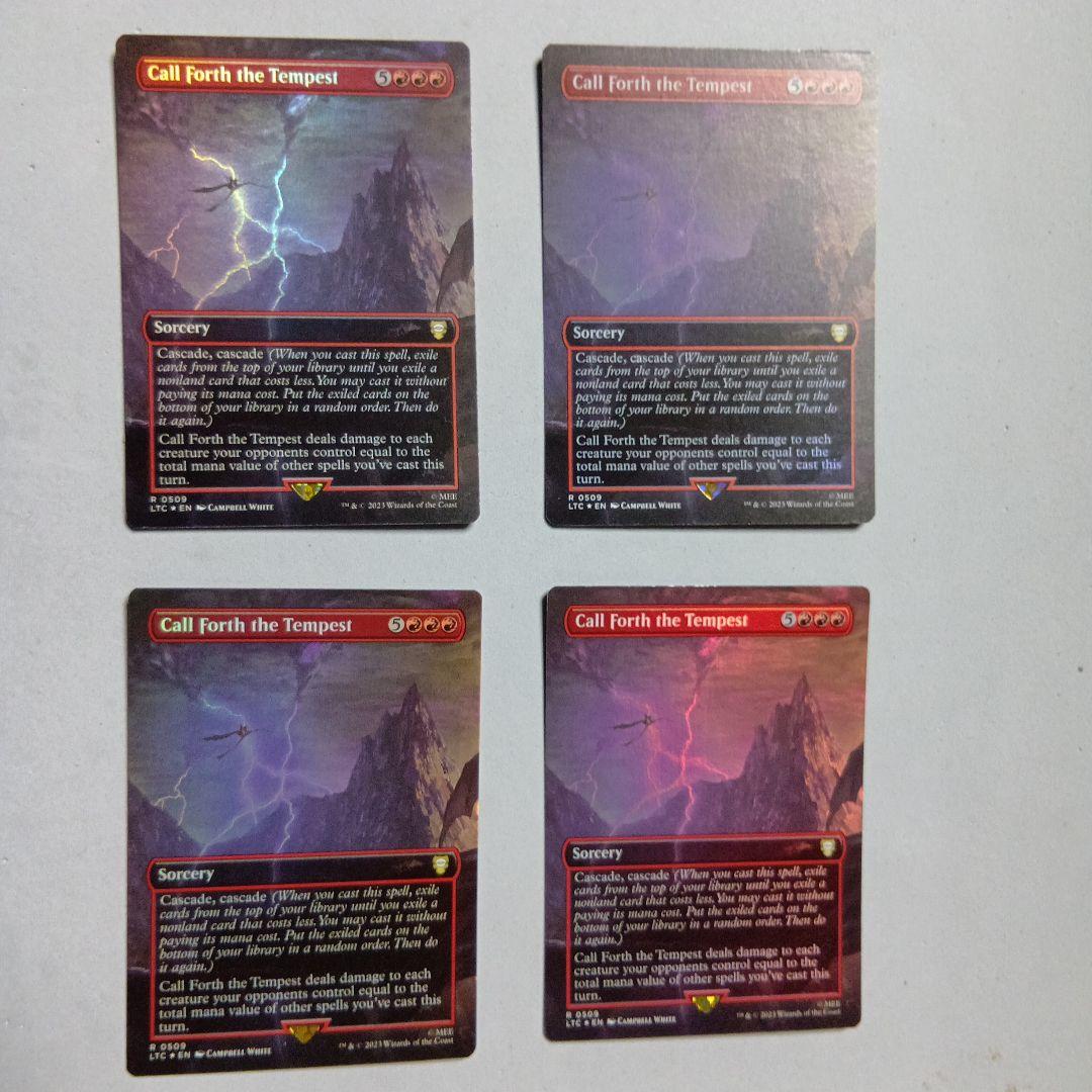 MTG Call Forth theTempest Foil 4枚セット