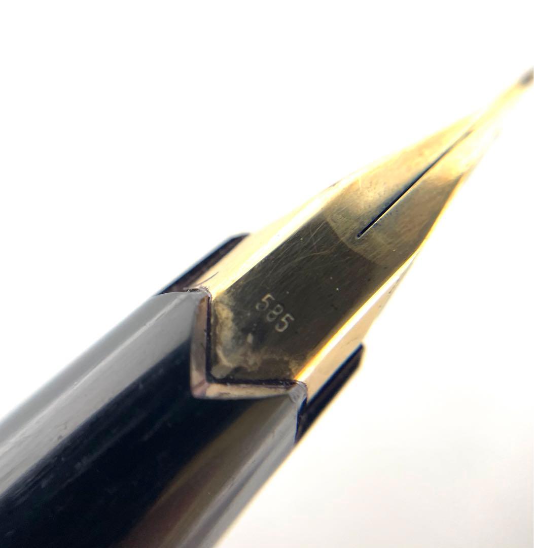モンブラン　万年筆　ペン先K14 585 キャップ式　割れ有