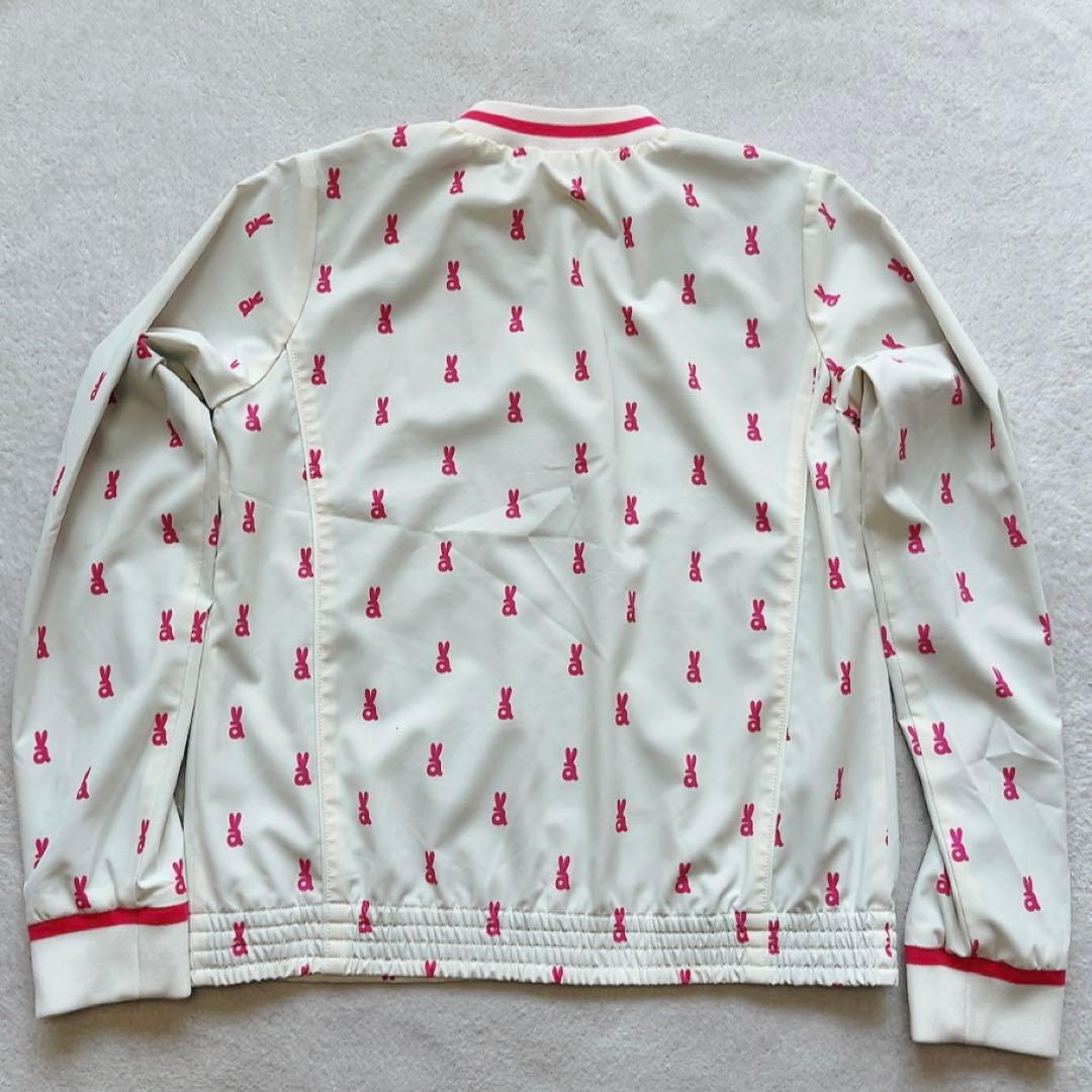極美品　アルチビオ　ジャケット　ブルゾン　蓄熱裏地　ロゴ　ピンク　ホワイト
