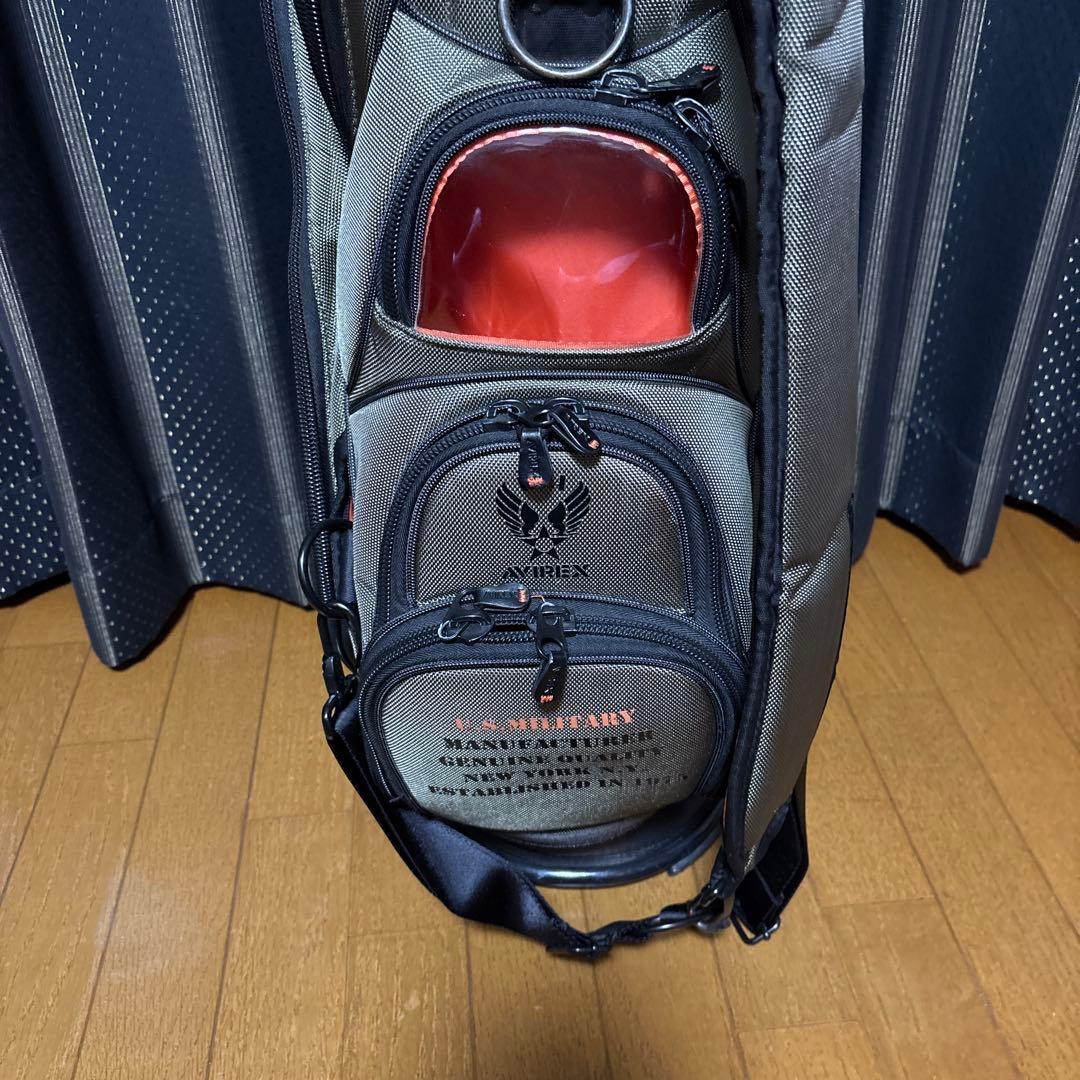 アヴィレックス AVIREX キャディバッグ 9インチ ゴルフバック