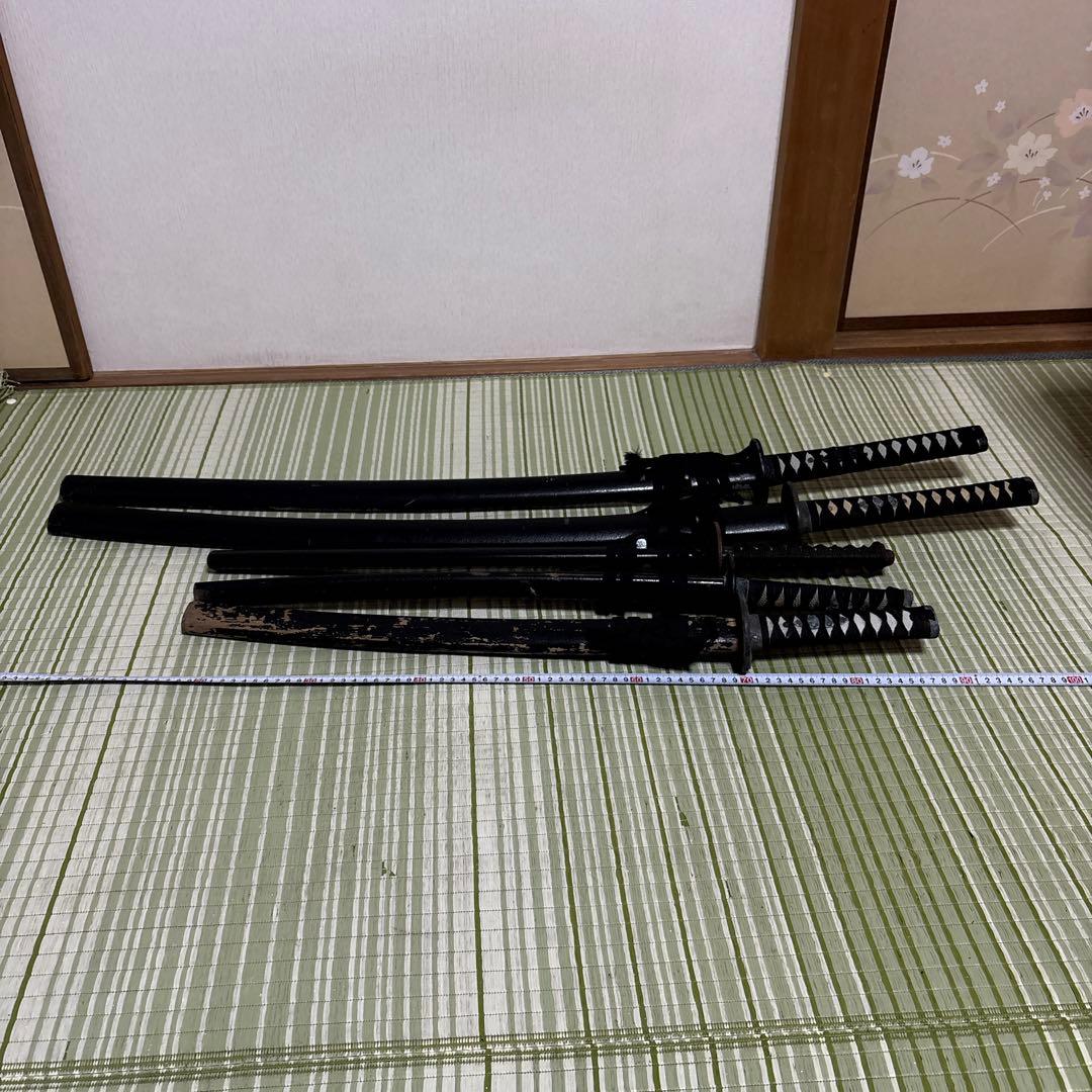 模造刀　模擬刀　武士　侍　伝統工芸　剣　ソード小太刀　鞘　鍔　大衆演劇　５本
