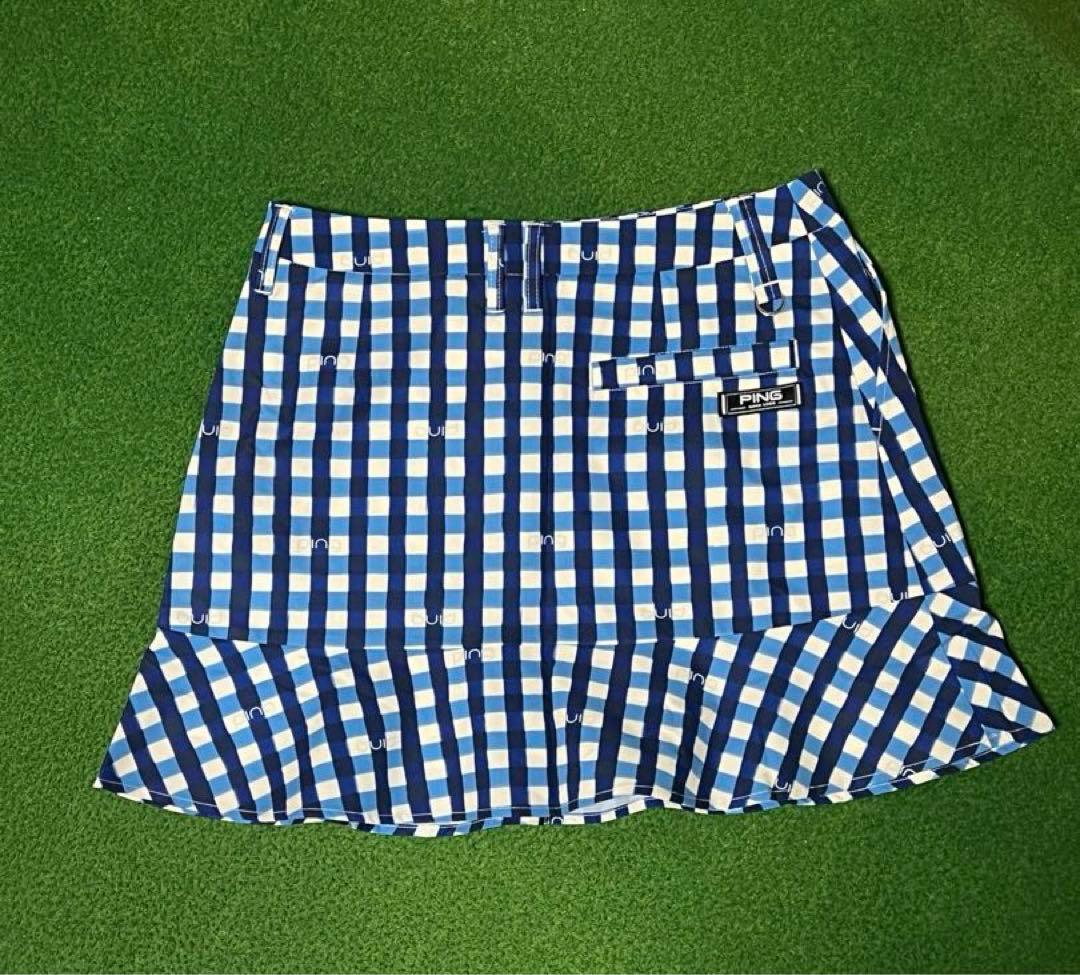 ★連休セール★Mサイズ/セットアップ/ギンガムチェックスカート＆ポロシャツ