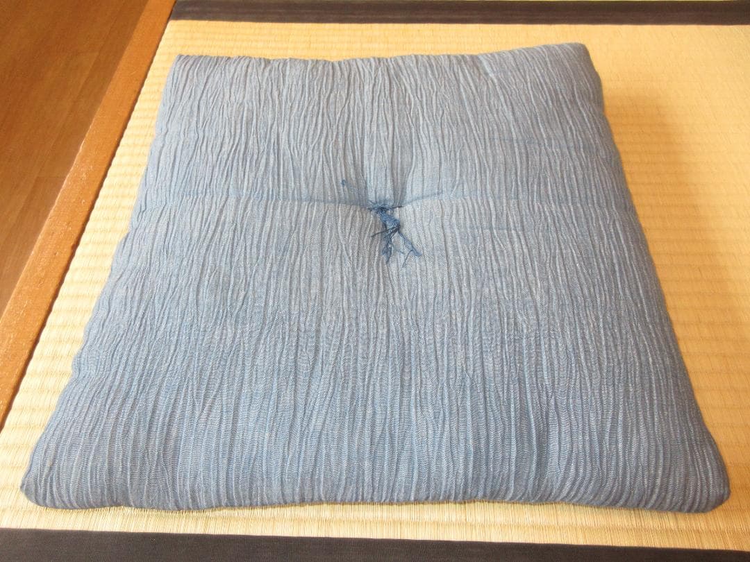 送料込【逢絢亭】茶道具 茶席用座布団 麻地 ５枚セット 段ボール入り