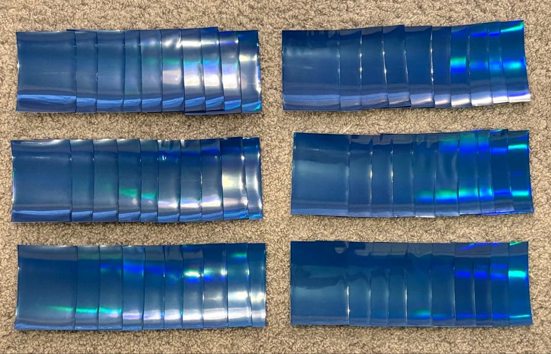 遊戯王 スリーブ 初期 ロゴ 青 ブルー 機械の叛乱 73枚