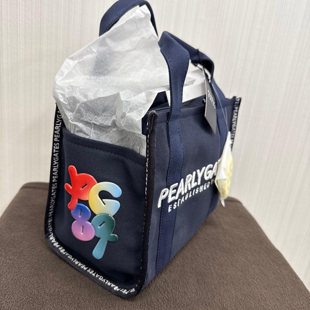 パーリーゲイツ　カードバッグ　ニコちゃん　ネイビー