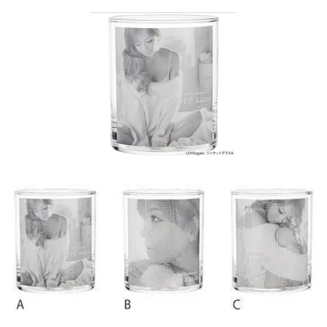 浜崎あゆみ アルバム『LOVE again』ジャケットグラス　全3種