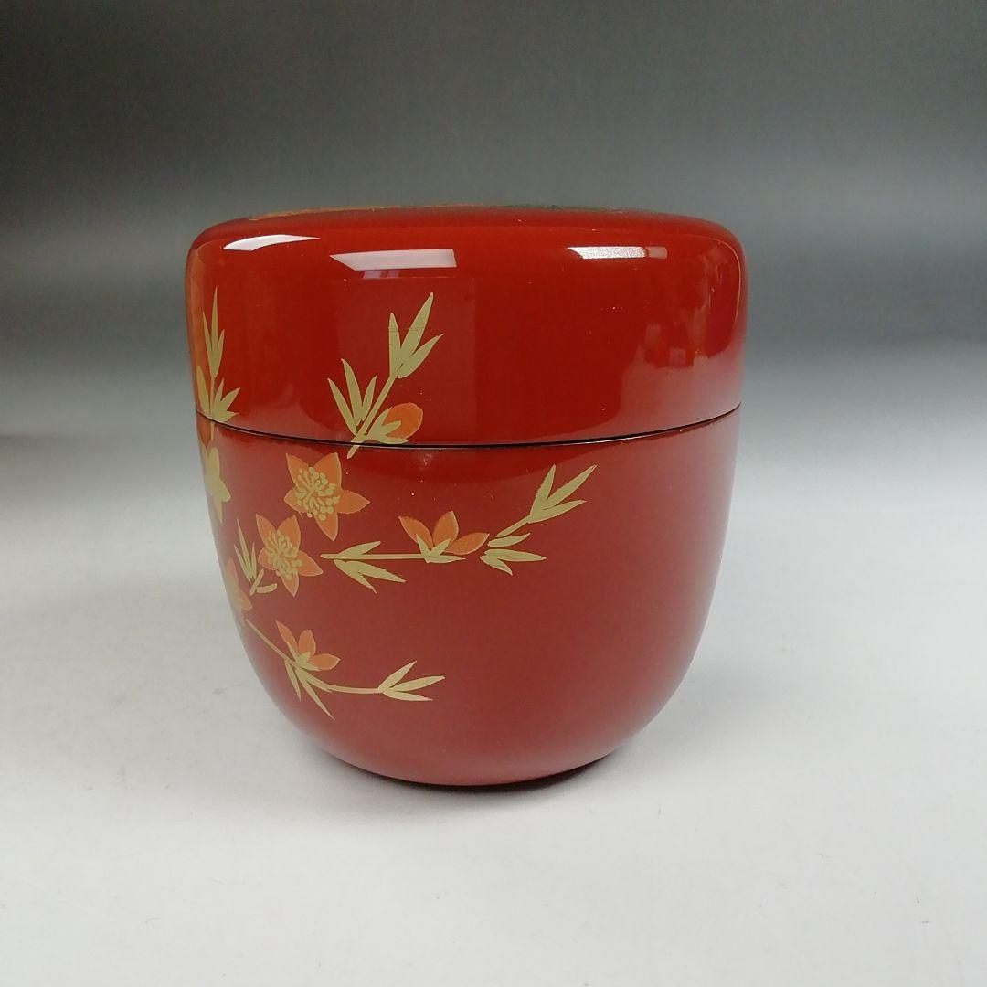 Ｗ２３７　棗　『立雛』『中棗』『和田春峰 作』　共箱　茶道具