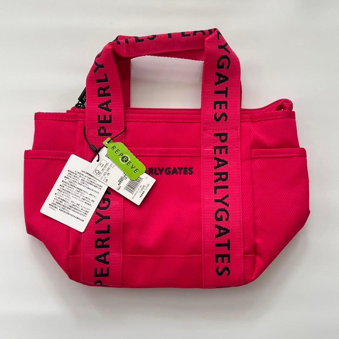 PEARLY GATES ピンク トートバッグ　カートバッグ　ラウンドバッグ