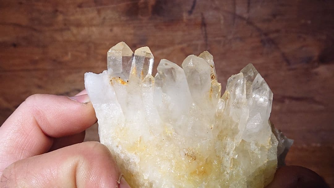 国内採集品 天然水晶のクラスター 美品