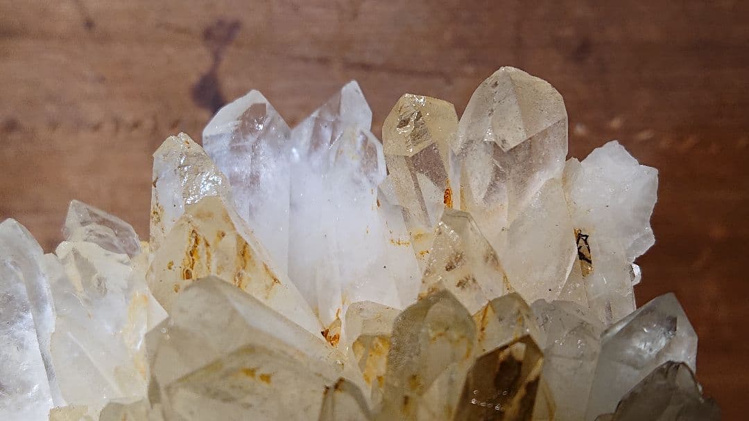 国内採集品 天然水晶のクラスター 美品