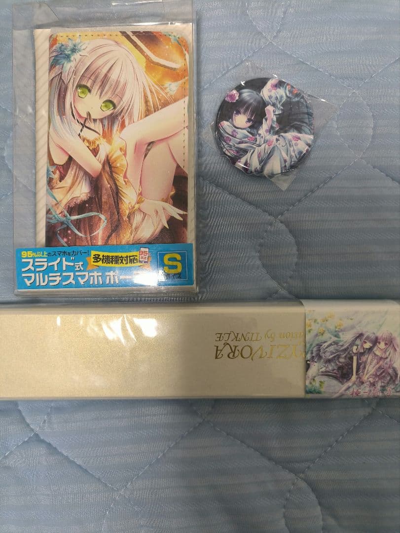 新品 てぃんくる グズセットトートバッグ 缶バッジ スマホケース 扇子 まとめ