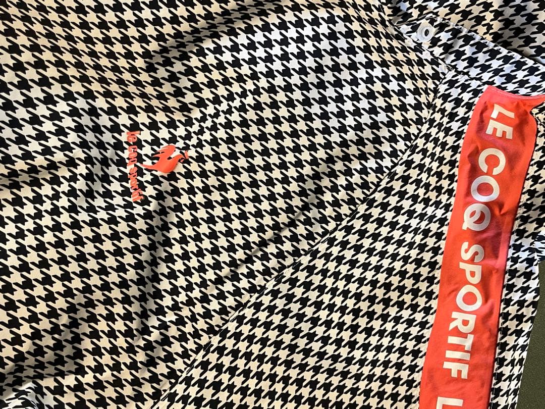 ルコック　チェック柄フード付きレインコート