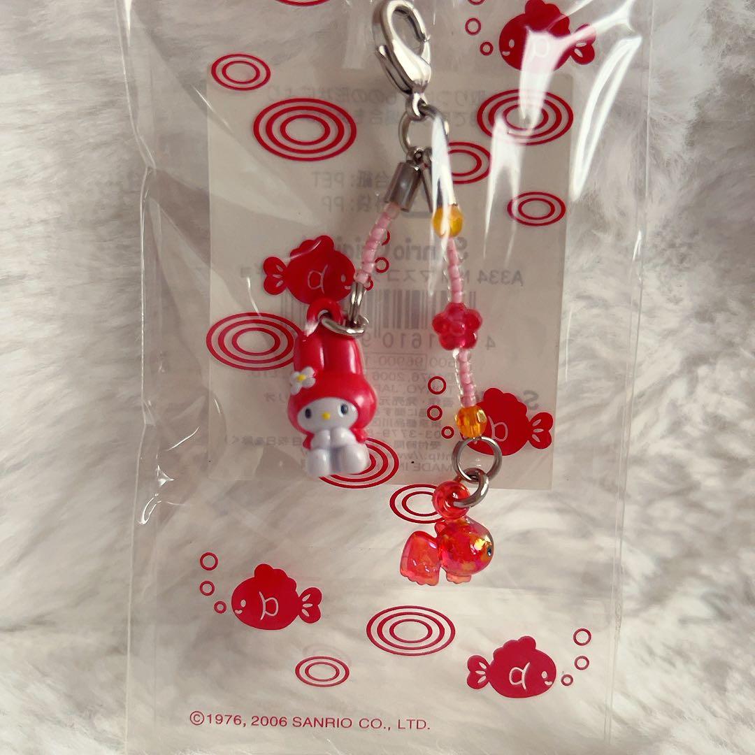 希少レア　マイメロディ　マスコット　金魚　2006年製　平成レトロ　サンリオ