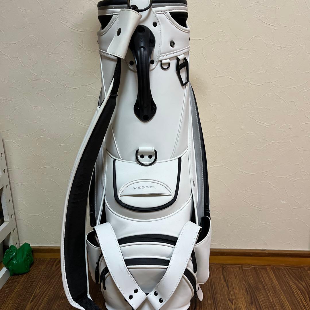 Vessel ホワイト ゴルフバッグ
