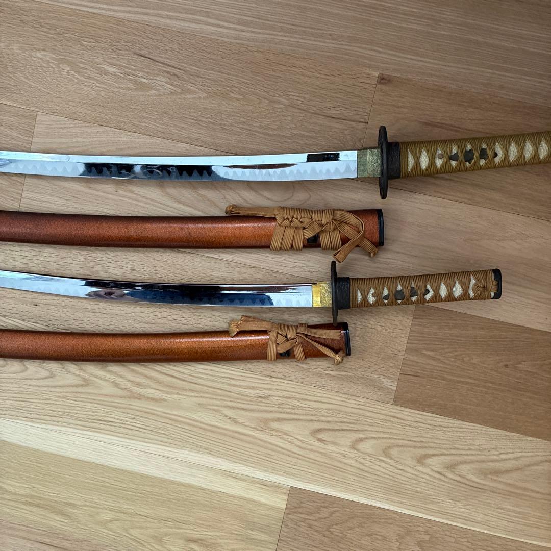 模造刀2本セット スタンド付き