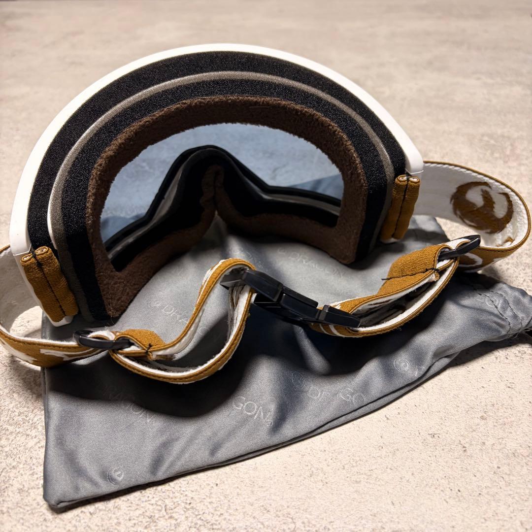 DRAGON ゴーグル ホワイトフレーム ミラーレンズ