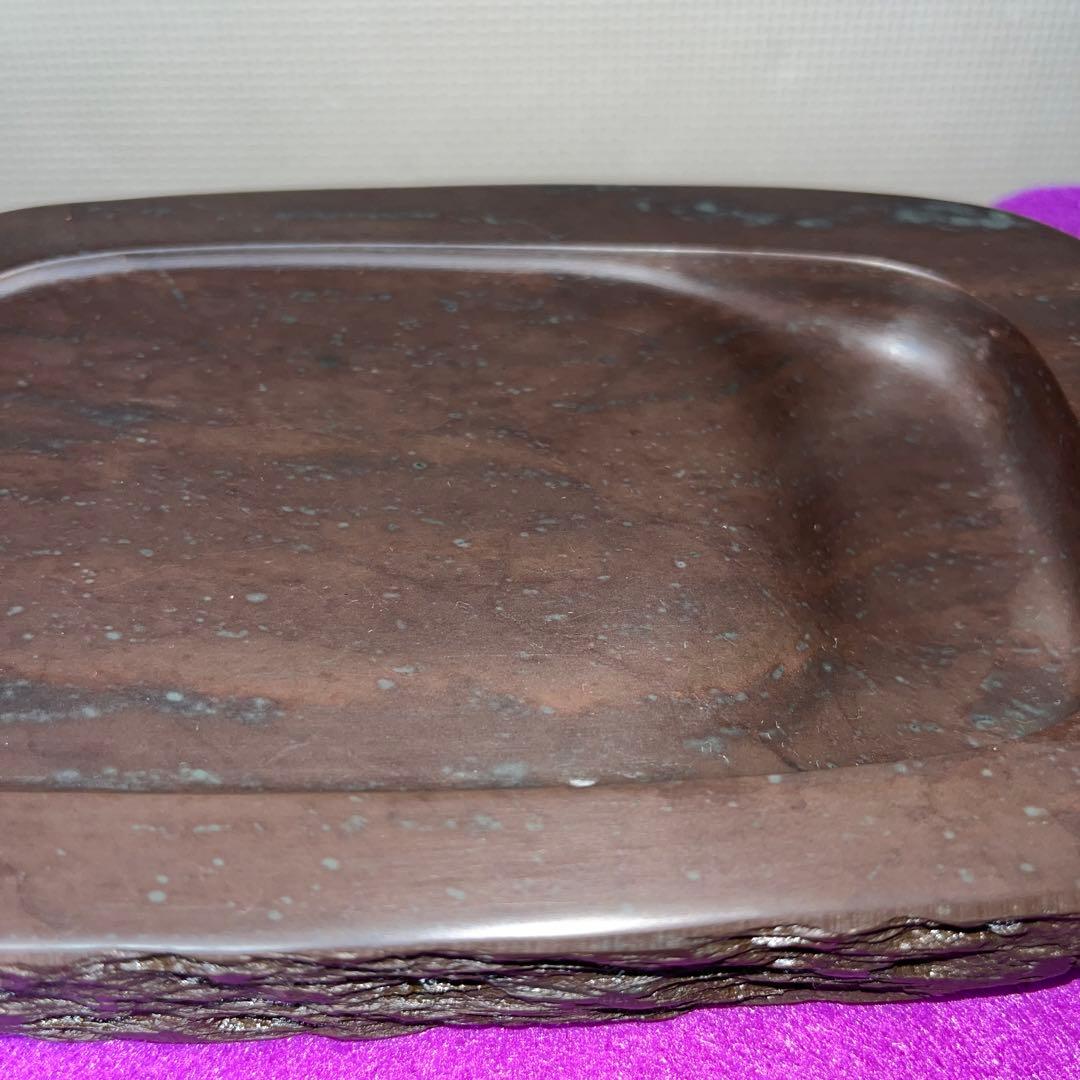 ⭕️赤間紫金硯　新品美品　希少　170cm 自然硯　伝統工藝士　下井昭竜山