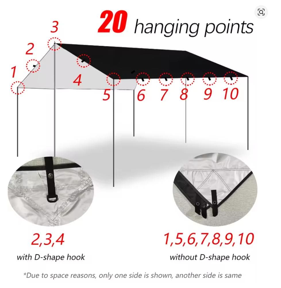 6m×8m タープ　日よけ　グランドシート