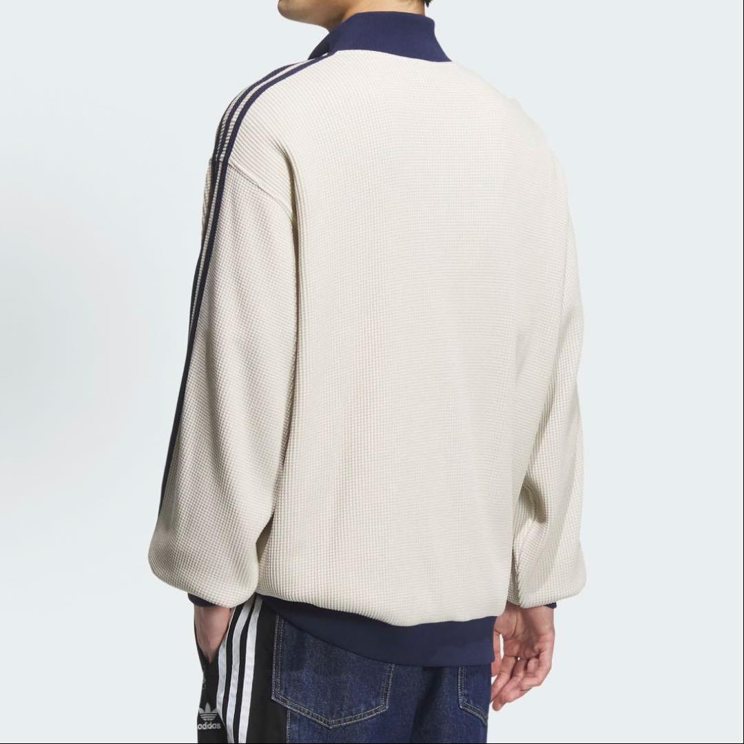 新品L adidas ニット トラックトップ ワッフル KC2618