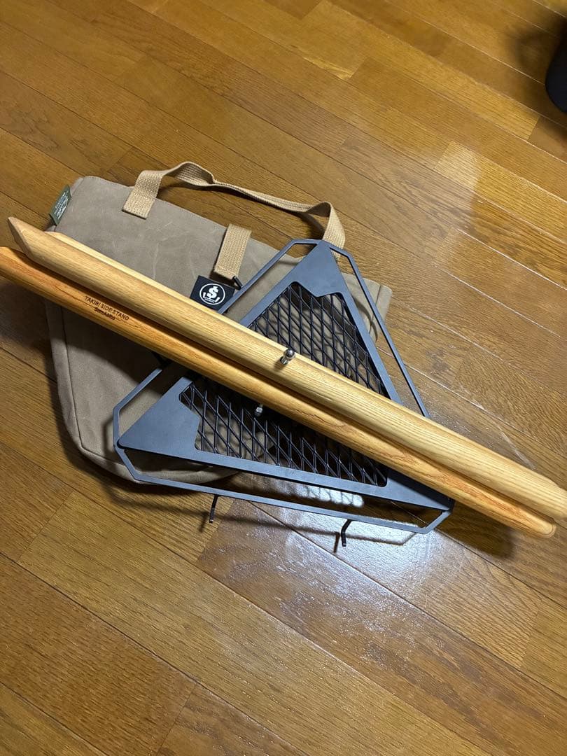 Somabito ソマビト 焚き火サイドスタンド 脚長バージョン　ケース付き❗️