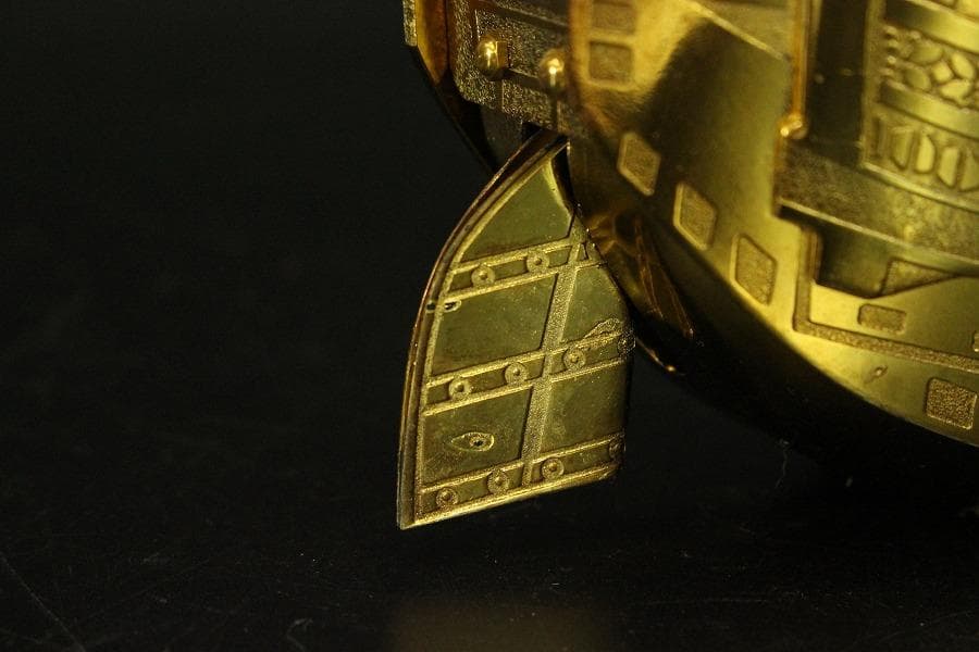 鍍金 宝舟 吉祥飾 置物(ZE411)