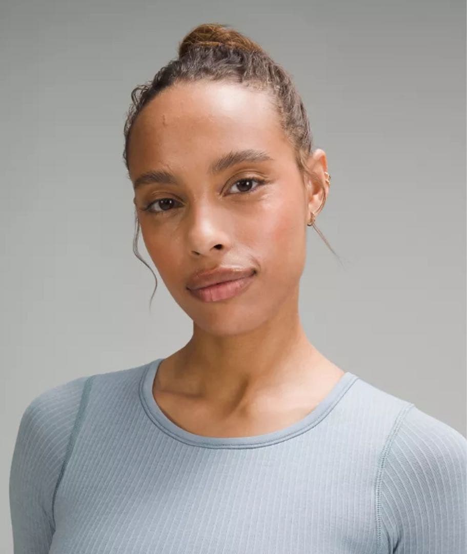 新品★lululemon ebb to street 長袖 ブルー系 サイズ8