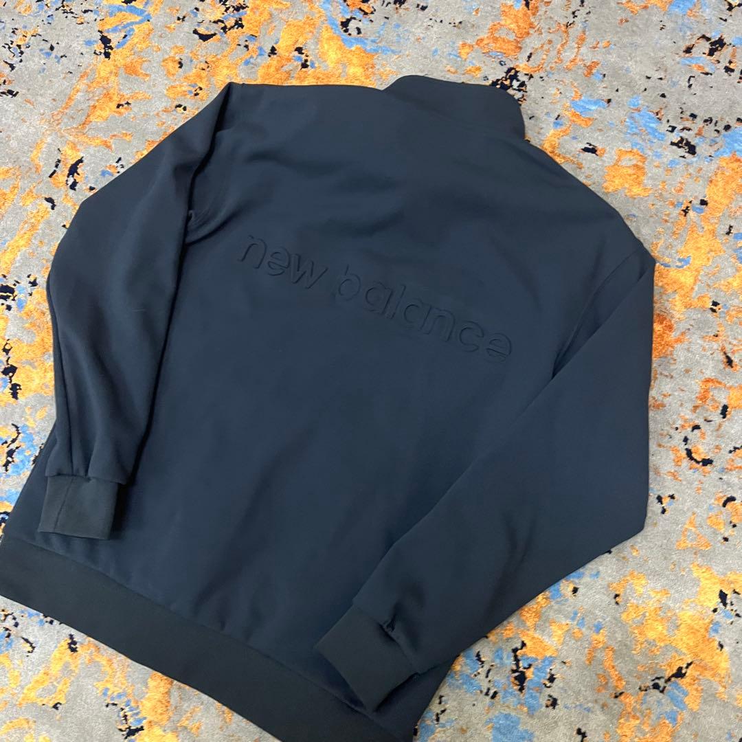 ニューバランスゴルフ メンズ ハーフジップ スウェット 4 ブラック パーカー