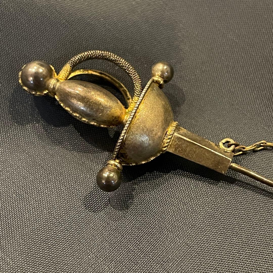 アンティーク ソードピン ブローチ