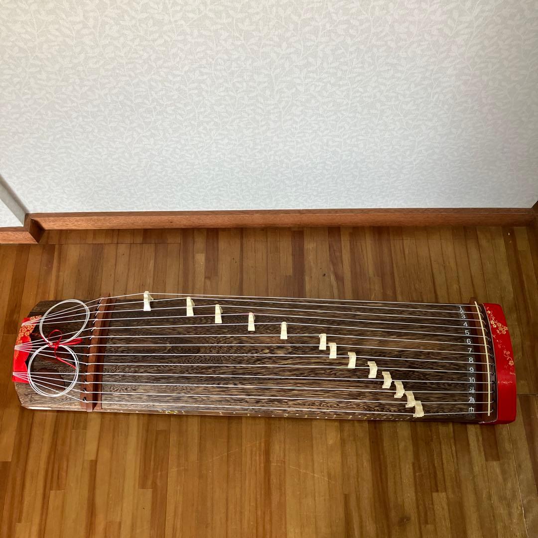 文化箏　琴 13弦 専用ケース、スタンド付き