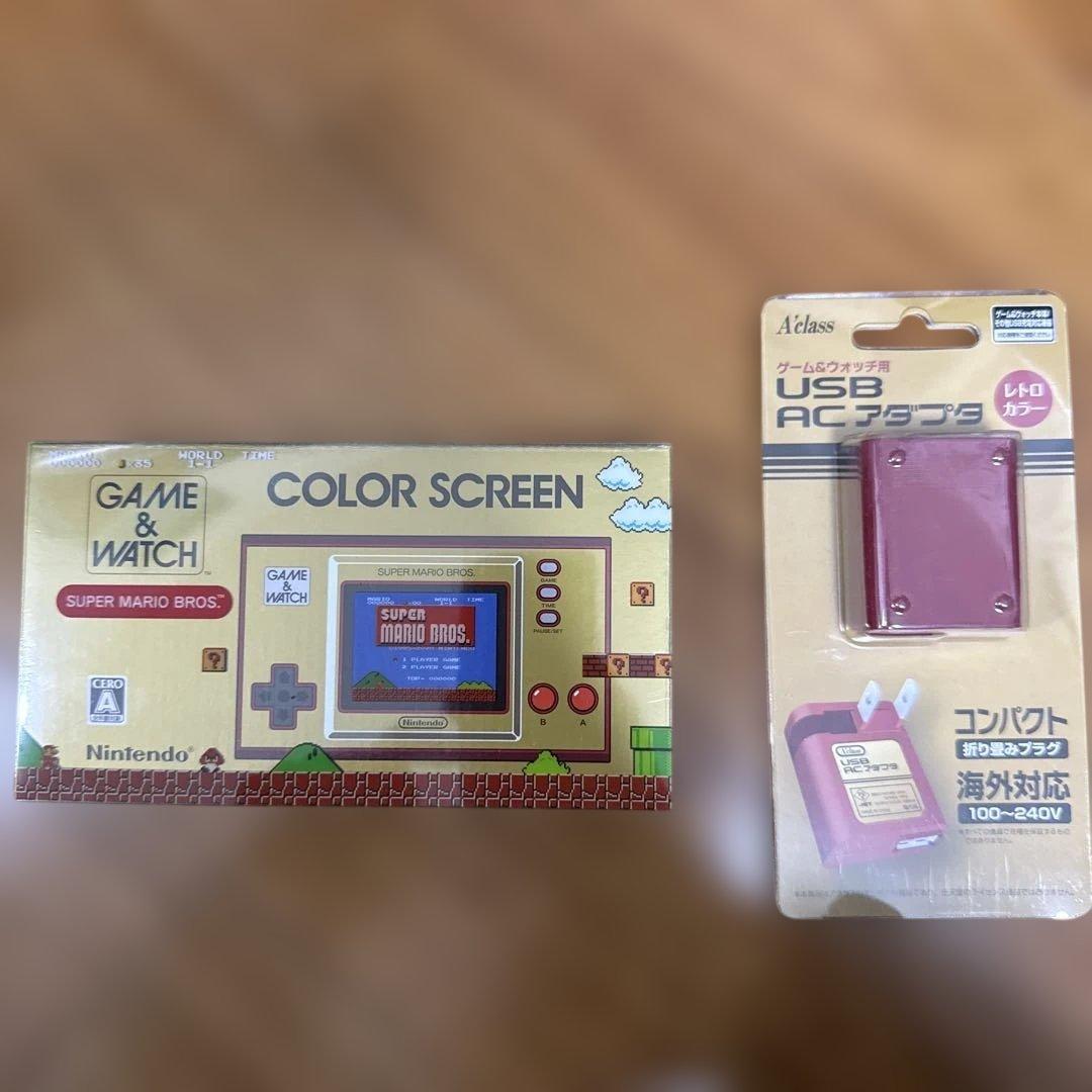 【美品】 任天堂 ゲーム & ウォッチ USBACアダプタ セット