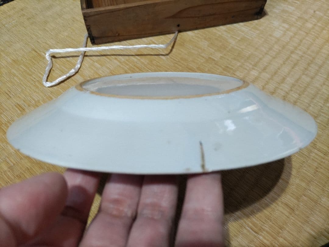 珍！　新渡　チャイニーズ　8寸皿　伊万里・古染付・デルフト写し　中国製