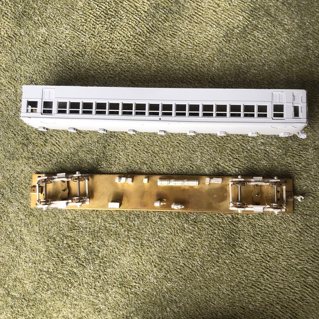 アダチ　参急ク3100形 電車バラキット、組立途中。