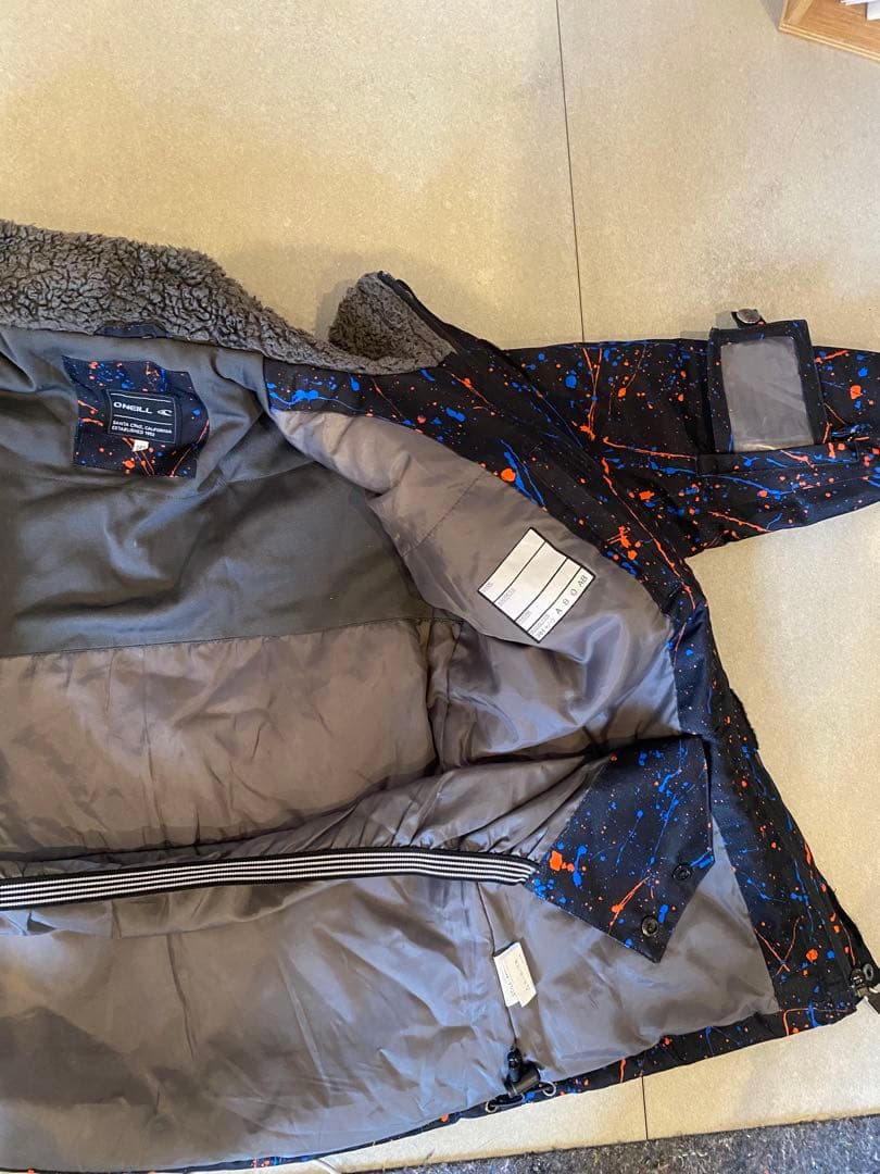 子供用(小学高学年〜)スキーウェア 黒 青 オレンジ スプラッター