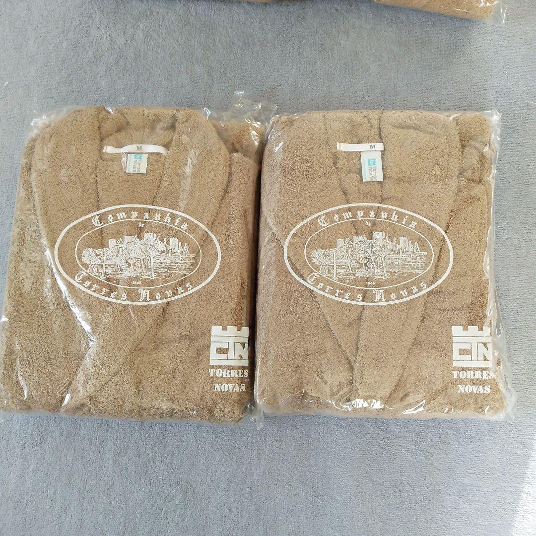 ポルトガル製バスローブ ブラウン Mサイズ×2枚