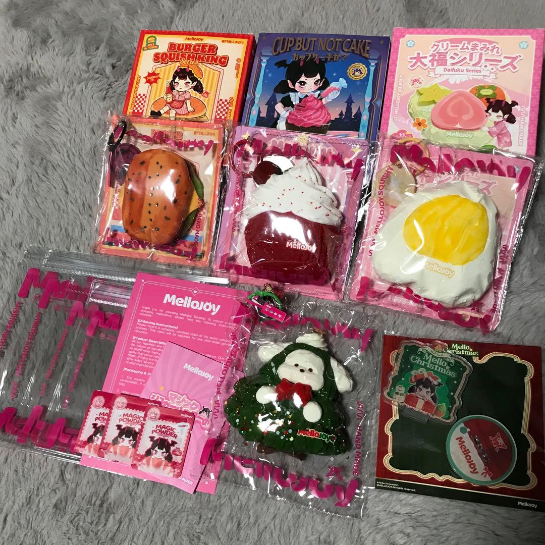 Mellojoy バーガー　大福　カップケーキ　クリスマスパピーユキコ