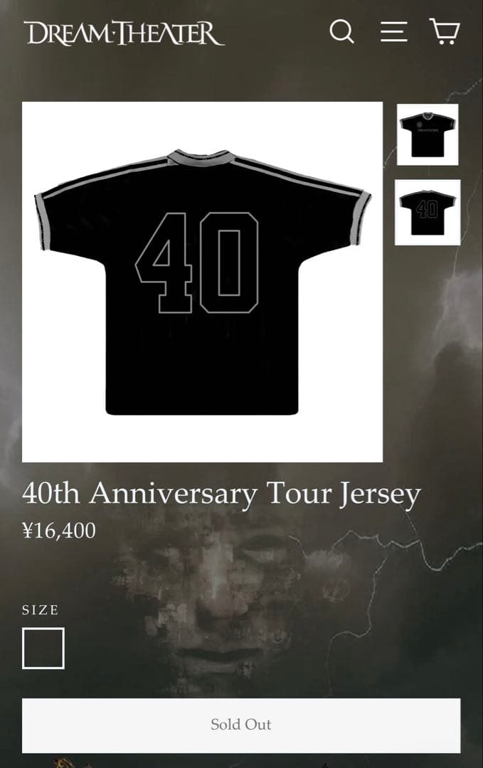 ドリームシアター 40th Anniversary Tour Jersey