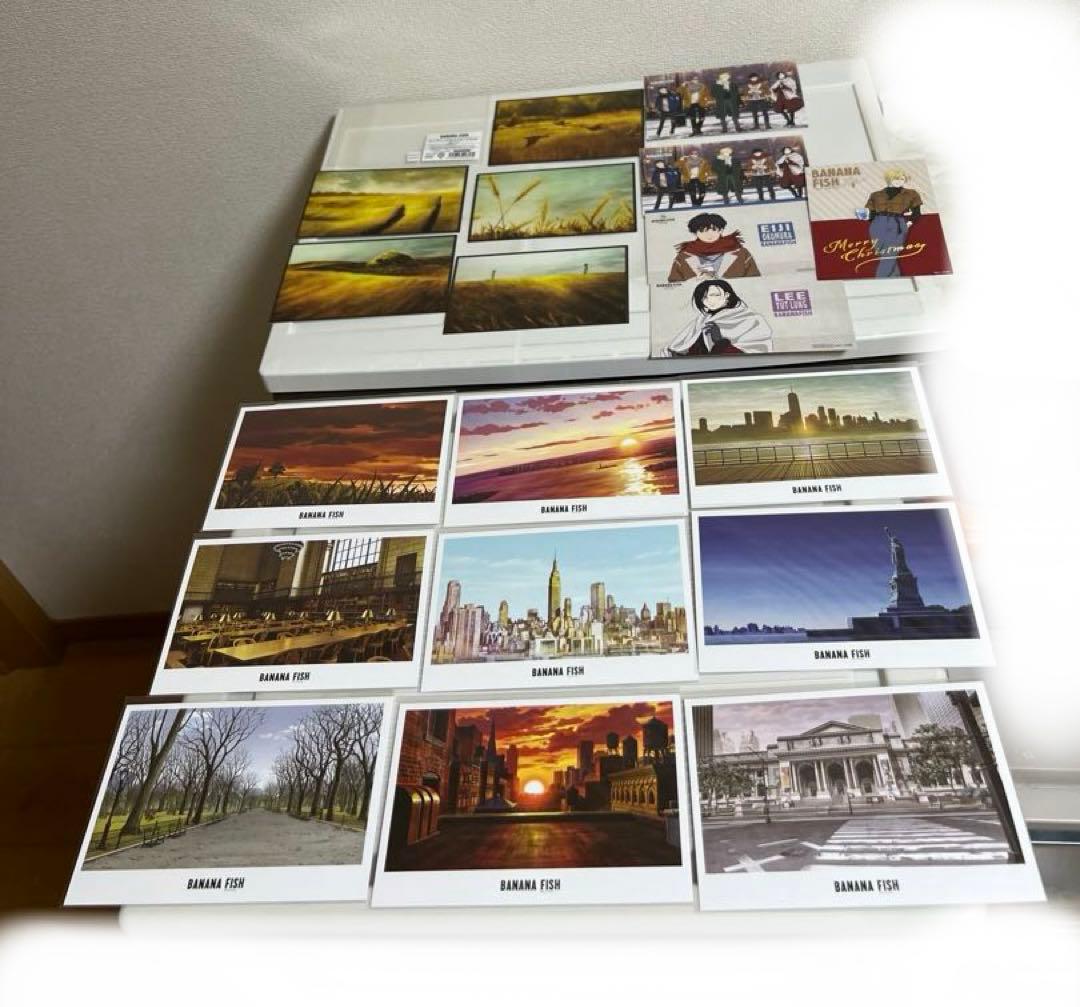 バナナフィッシュ 、原画展 エンディング、美術、コラボカフェのポストカードセット